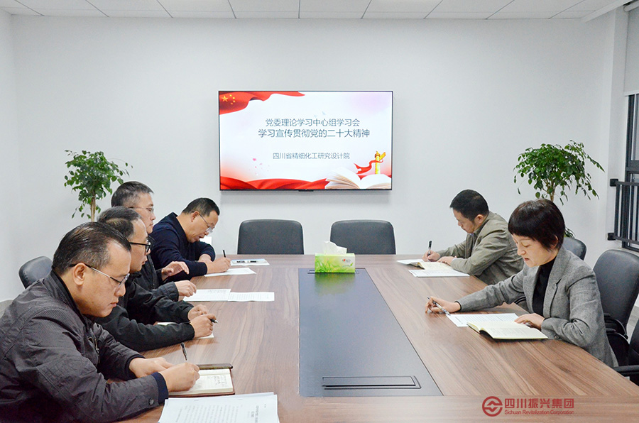 省精化院党委理论学习中心组学习贯彻党的二十大精神